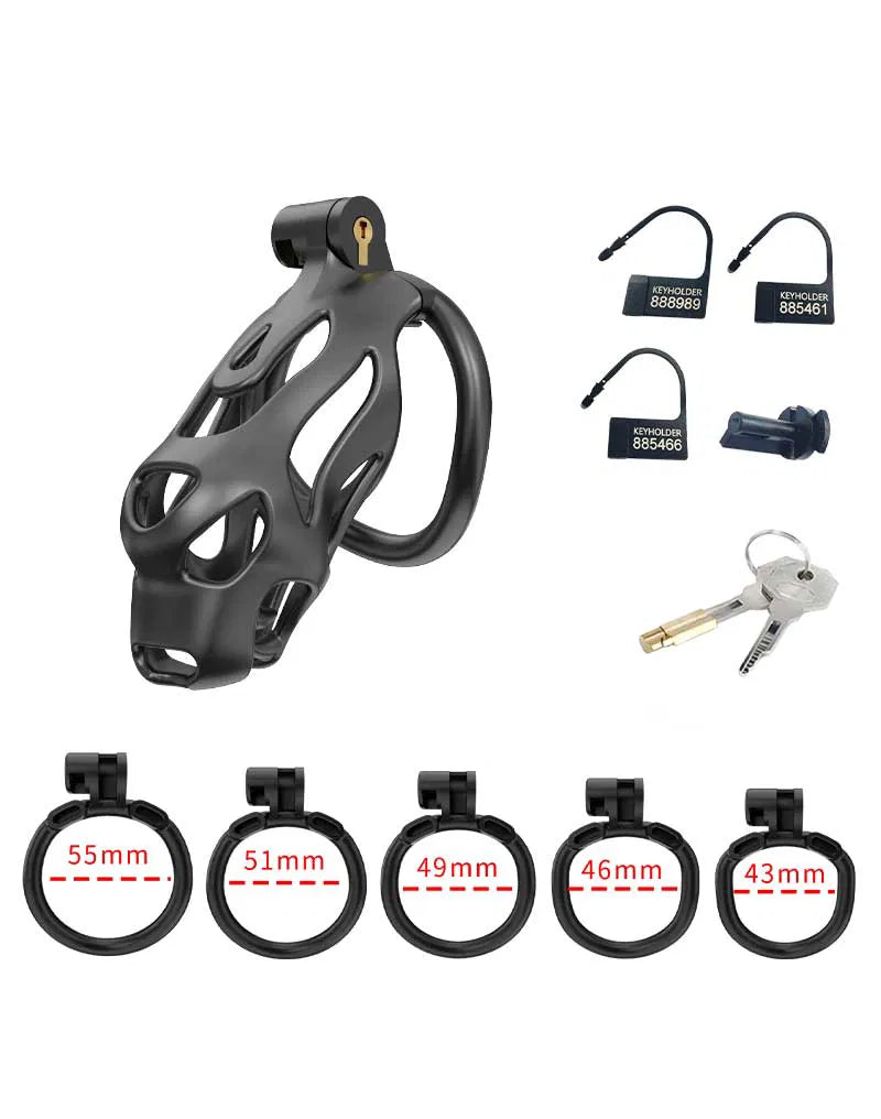 Rimba P-Cage PC07 - Cage de chasteté pénis Noire Rimba Lovely Sins