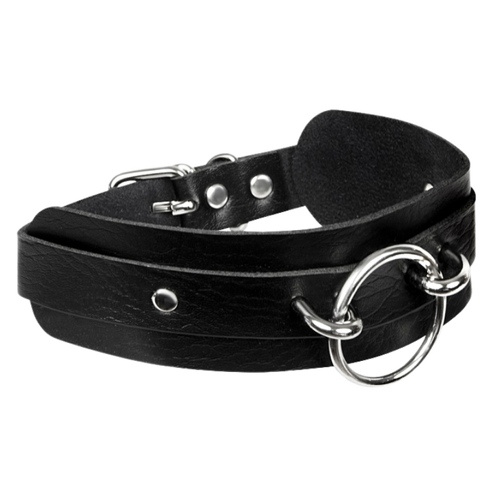 Collier O-Ring Front - Noir et Argenté