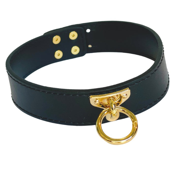 Collier O-Ring - Noir et Doré