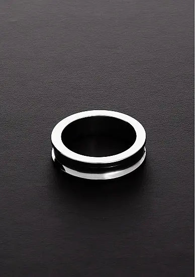 Anneau pénien en acier massif rainuré Triune  Lovely Sins Love Shop