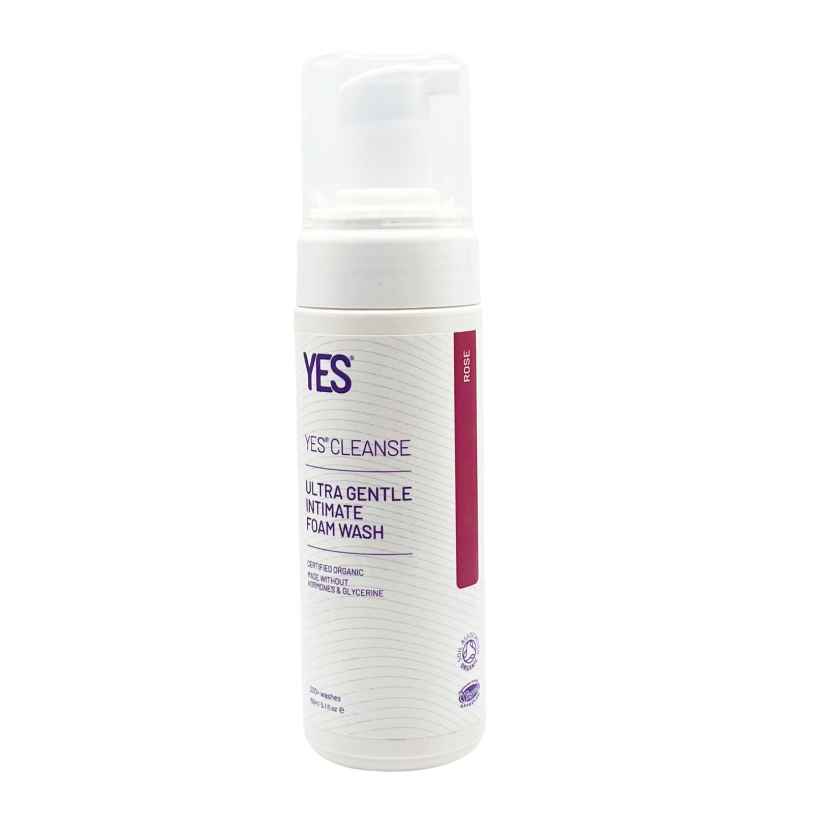 YES CLEANSE ROSE Un nettoyant doux sans savon pour la vulve enrichi à la rose de Damas