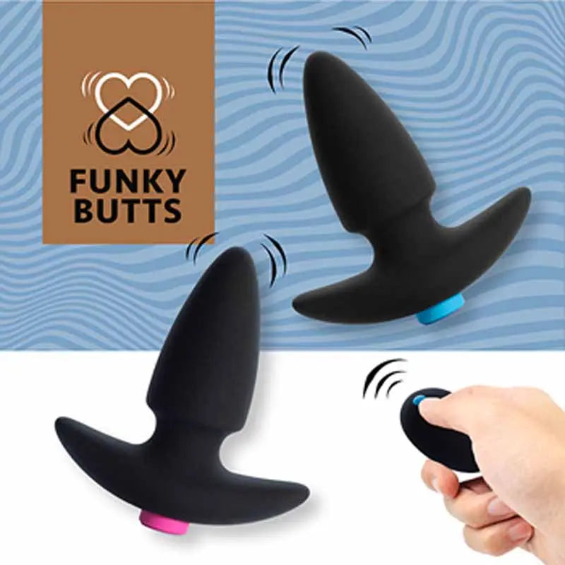 Duo de plugs vibrants télécommandés FunkyButts -  Feelztoys| Lovely  Feelztoys Lovely Sins