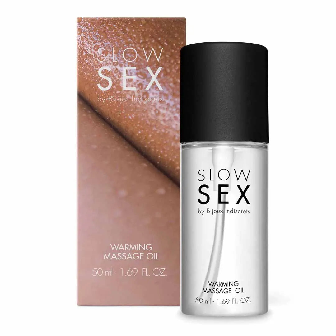 Huile de massage chauffante SLOW SEX Bijoux Indiscrets  Lovely Sins Love Shop
