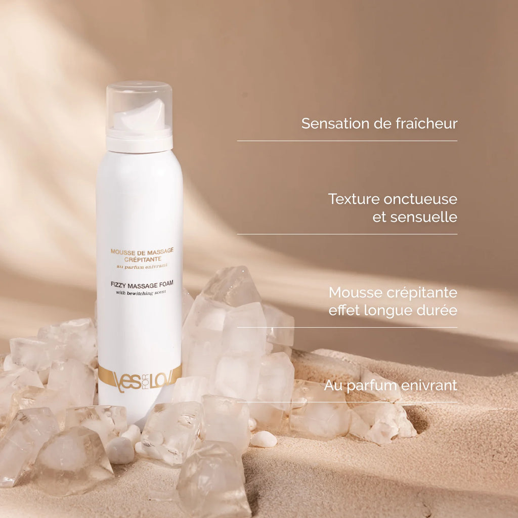 Essayez la Mousse crépitante de massage au parfum indécent de YESforLOV ™  | Lovely Sins Yes For Lov Lovely Sins