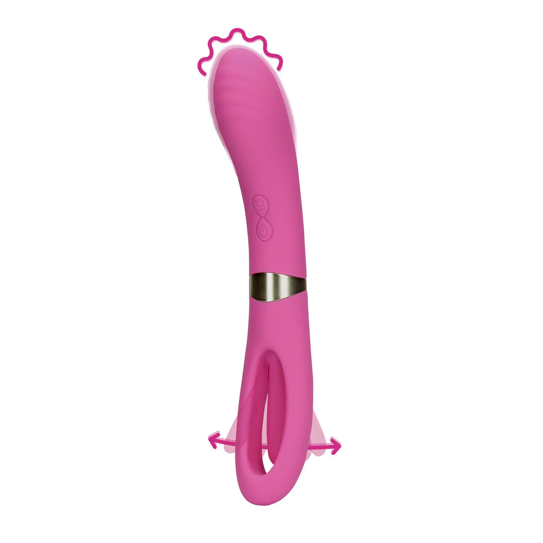 Loveline - Vibrateur double face pour le point G et technologie flapping - Lovely Sins