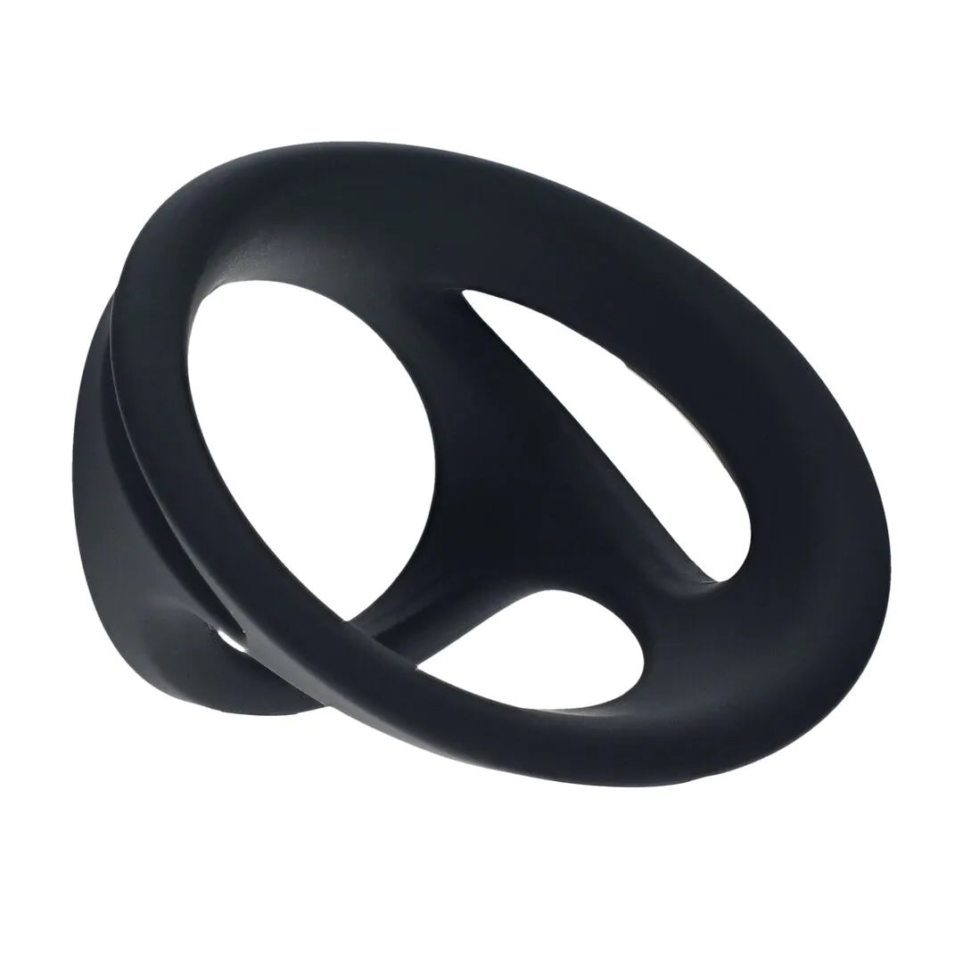 Set de 4 Cockrings en Silicone Noir – Levelz by Shots