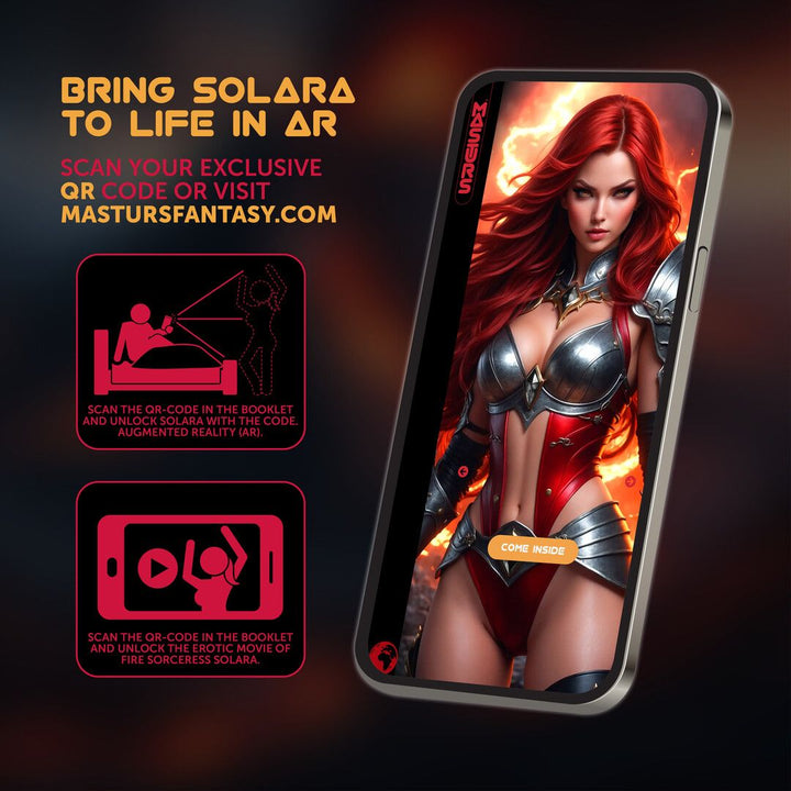 Solara Fire Sorceress Masturs : le masturbateur masculin avec réalité augmentée