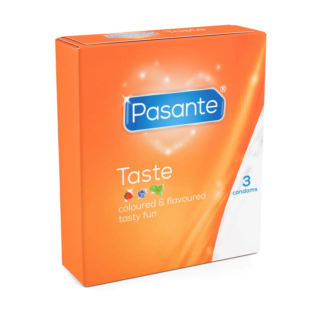 Pasante Taste – Préservatifs aromatisés boîte de 3 ou 12 Pasante Lovely Sins