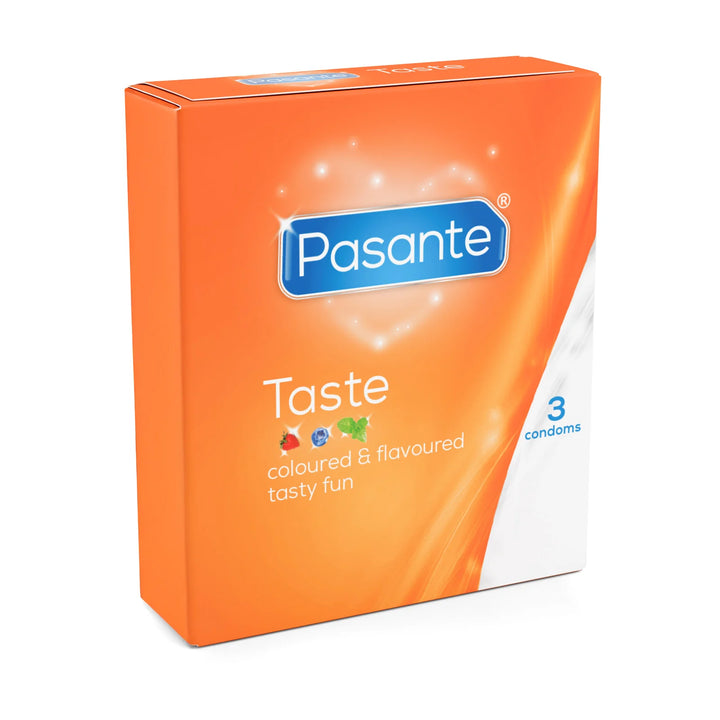 Pasante Taste – Préservatifs aromatisés boîte de 3 ou 12 Pasante Lovely Sins