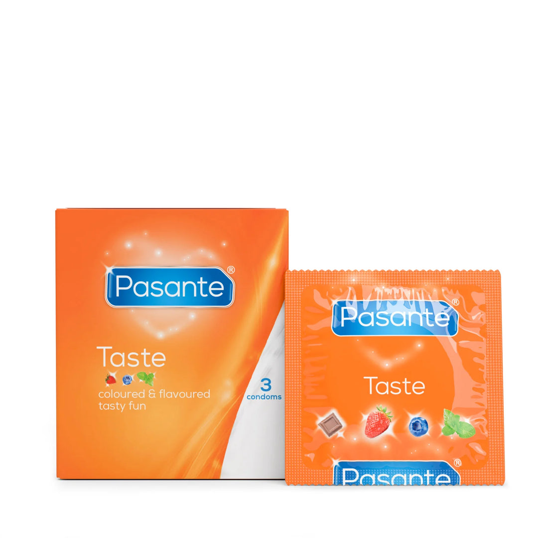 Pasante Taste – Préservatifs aromatisés boîte de 3 ou 12 Pasante Lovely Sins