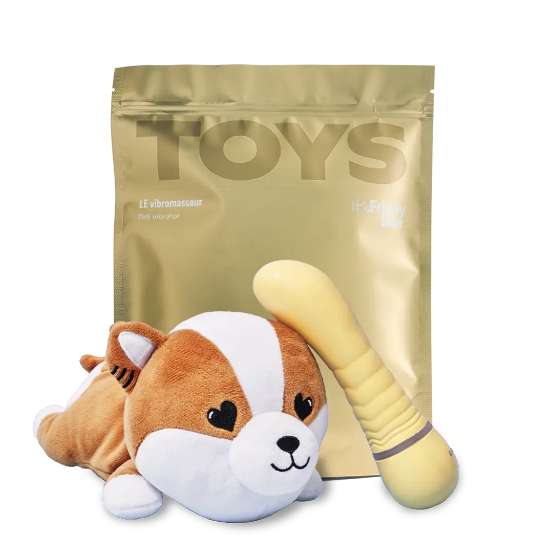 Shibae Toy Vibromasseur et sa trousse doudou Friday Bae  Lovely Sins Love Shop