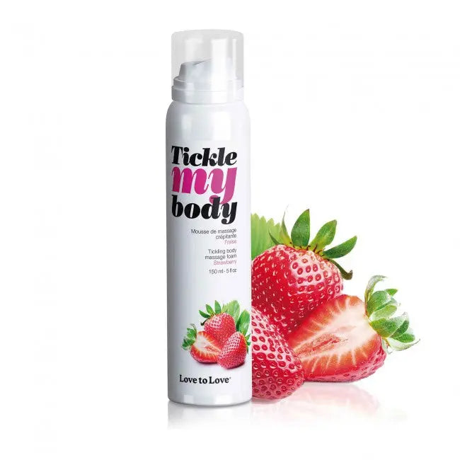 Tickle My Body: Mousse crépitante Love to Love Fraise Lovely Sins Love Shop