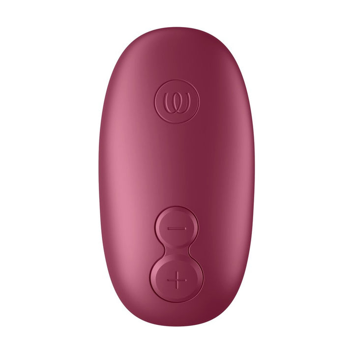 Face supérieure du Womanizer Snap avec ses boutons plus et moins