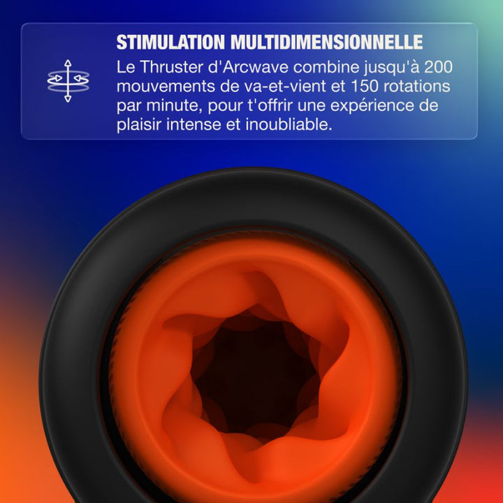 Arcwave Thruster - Le masturbateur à mouvements de va-et-vient et rotations combinées