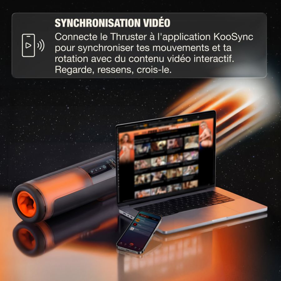 Arcwave Thruster - Le masturbateur à mouvements de va-et-vient et rotations combinées