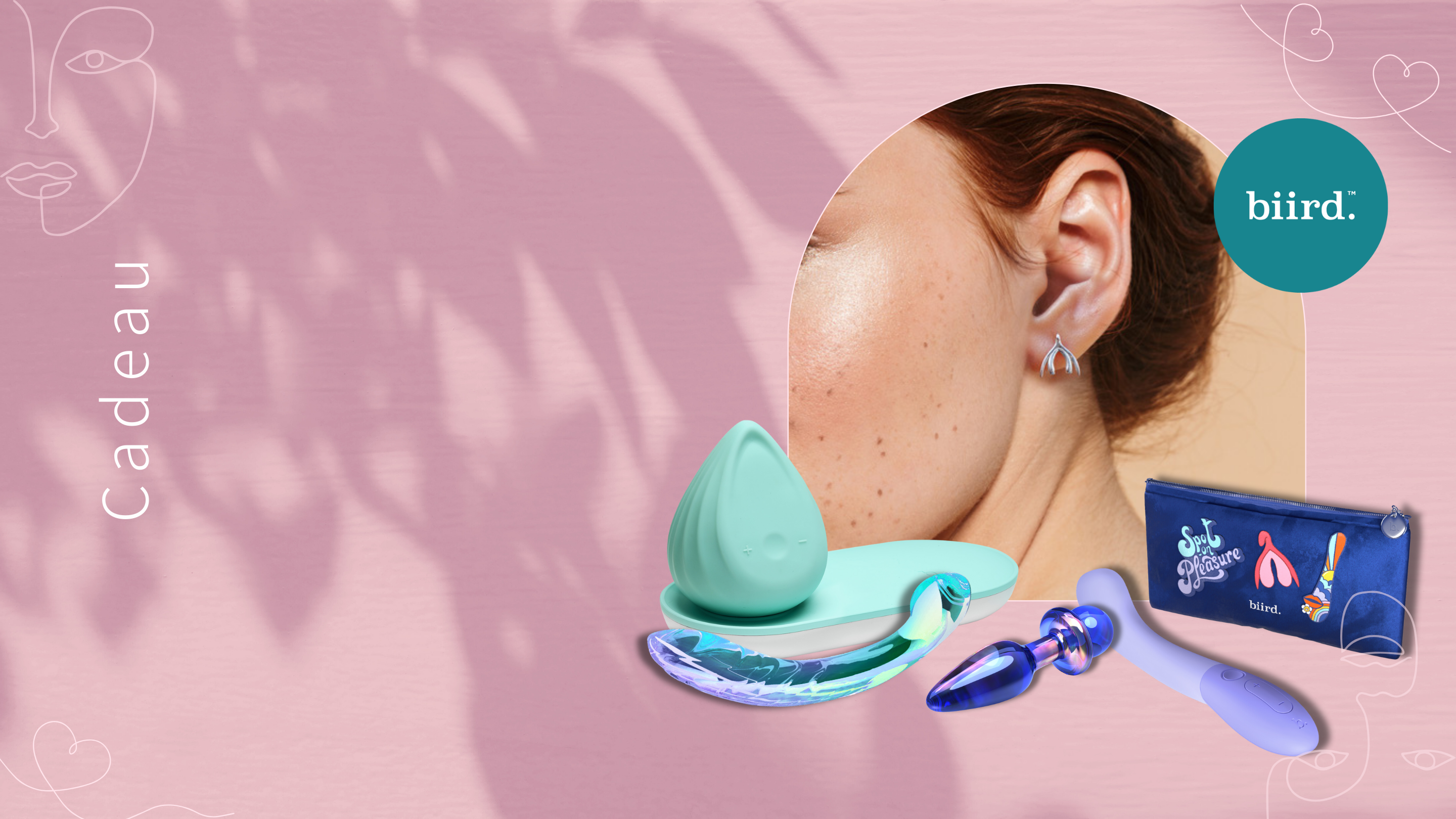 Des boucles d'oreille Clitoris offerte à l'achat d'un produit dans la gamme Biird