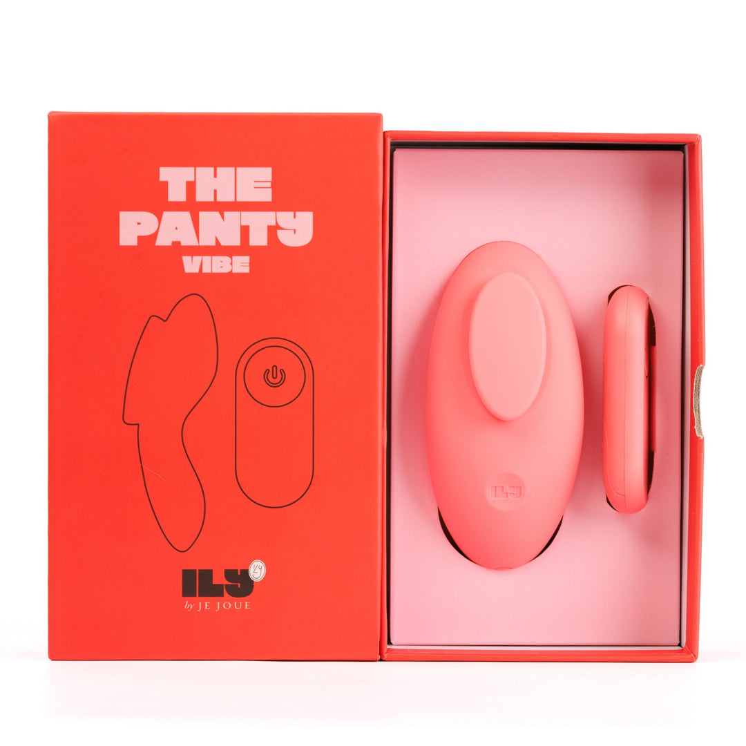 Vibromasseur culotte ILY The Panty Vibe de Je Joue et sa télécommande dans leur boîte