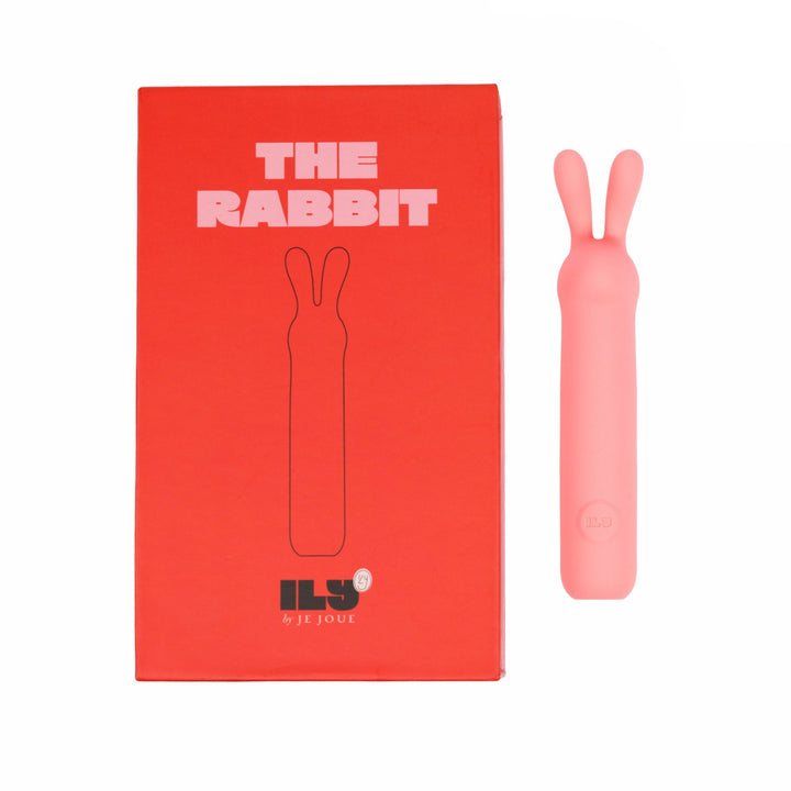 Mini vibromasseur ILY The Rabbit de Je Joue et sa boîte rouge