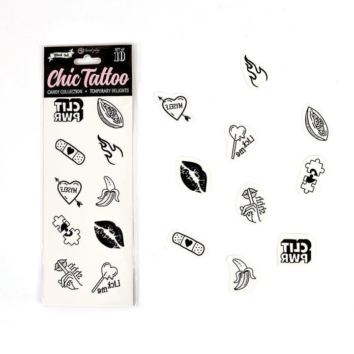 Set de 10 Tattoo temporaires - Lovely Sins