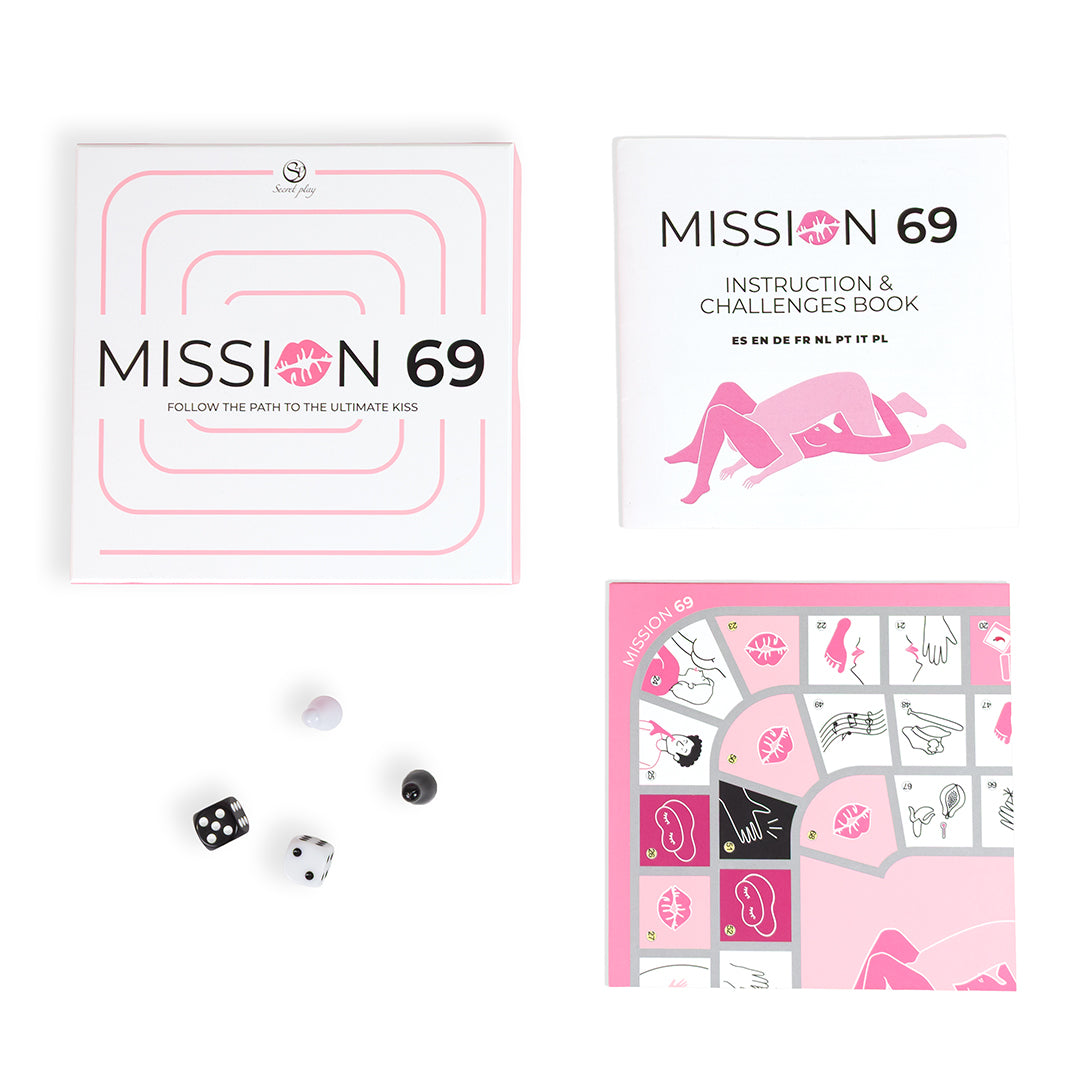 Secret Play Mission 69 : un jeu de société intime multilingue pour adultes
