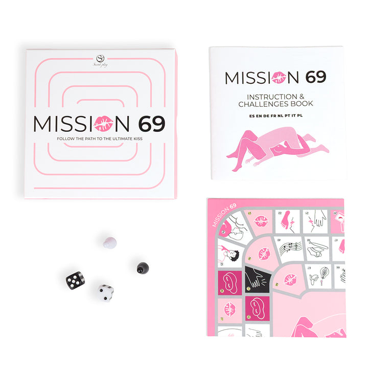 Secret Play Mission 69 : un jeu de société intime multilingue pour adultes