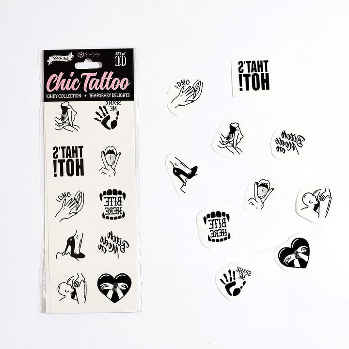 Set de 10 Tattoo temporaires - Lovely Sins