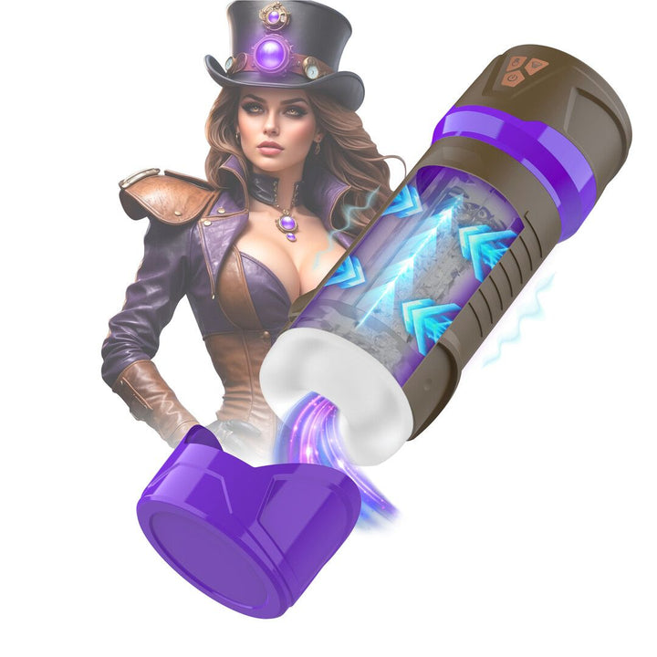 Masturbateur automatique Steam Mistress Misty de Masturs avec fenêtre transparente