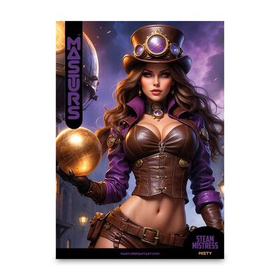 Affiche de Misty, héroïne steampunk de l&