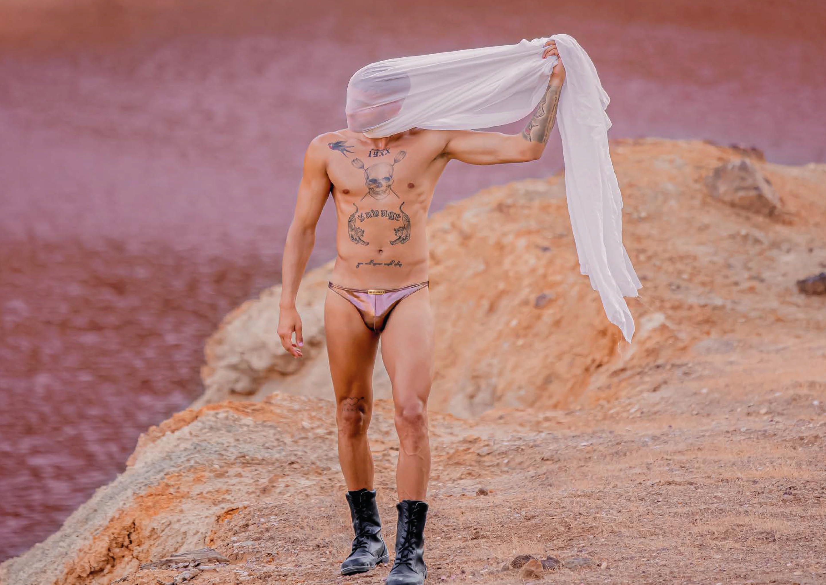 String homme en effet rose gold métallique modus vivendi 