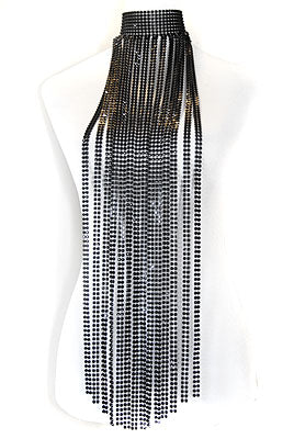 Mondin - Bijou de corps Black Crystal Fringes