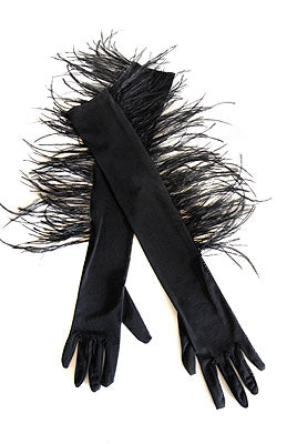 Mondin - Bijou de corps Long Ostrich Gloves