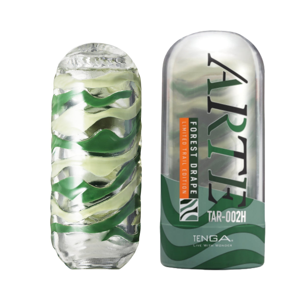 Masturbateur TENGA ARTE Limited Trail Edition Forest Drape et son boîtier